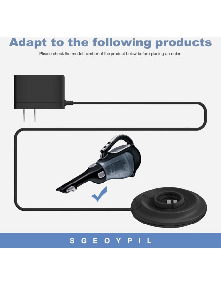 Base de Cargador Black & Decker BDH2000L para Aspiradora