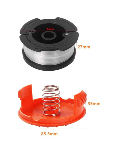 Carrete AF-100 Lucky Seven Compatible Black & Decker 8x