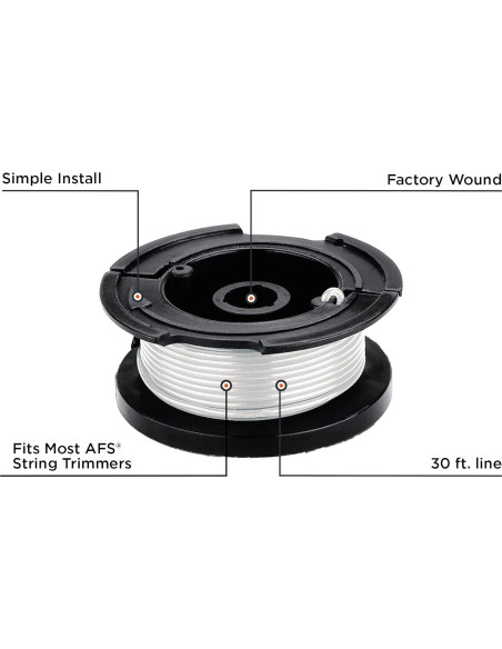 Bobina de Repuesto BLACK+DECKER AF-100 con 9,14 m de Línea