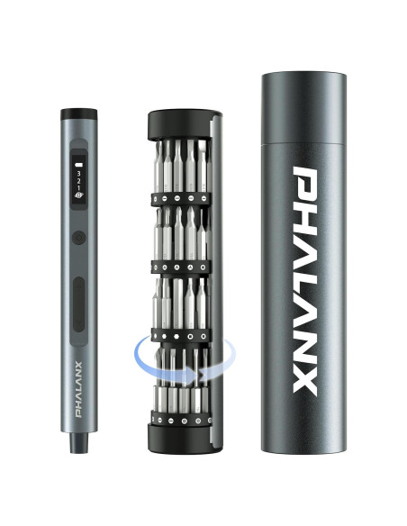 Destornillador Eléctrico PHALANX Mini 3.7V 60 Piezas Destornillador Eléctrico PHALANX Mini 3.7V 60 Piezas