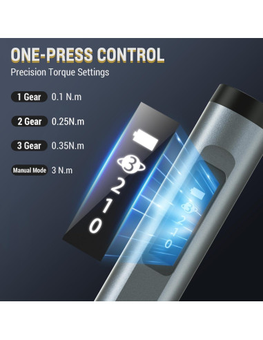 Destornillador Eléctrico PHALANX Mini 3.7V 60 Piezas