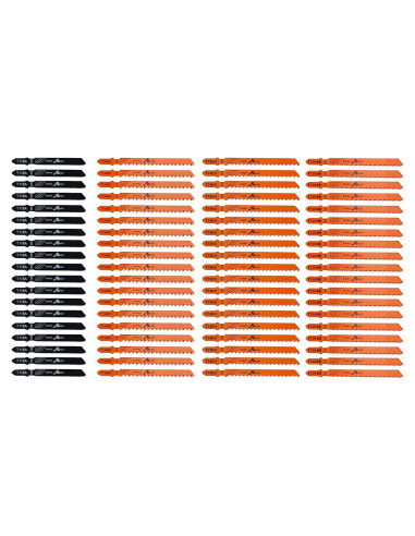 Kit de Cuchillas de Sierra de Calar J&R Quality Tools - 40 Piezas para Madera, Metal y Plástico