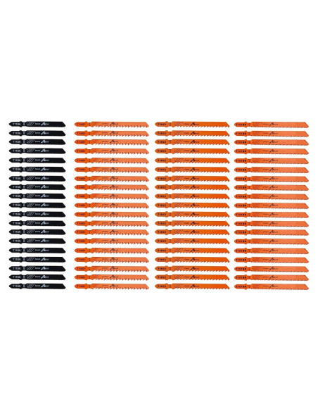 Kit de Cuchillas de Sierra de Calar J&R Quality Tools - 40 Piezas para Madera, Metal y Plástico