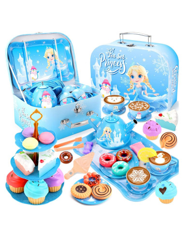 Juego de Té para Niñas INNOCHEER - Fiesta Princesa 15 Piezas