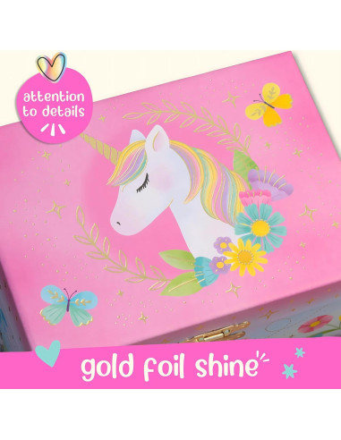 Caja de Joyería Musical Giggle & Honey Unicornio 15x12x9cm