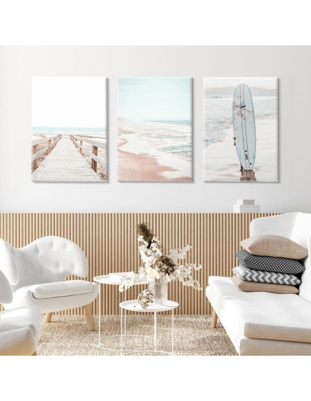 Arte de Pared Oceánico Youillne Juego de 3 Lienzo 40x60 cm