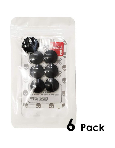 Cubiertas de Joystick Skull & Co. para Nintendo Switch - 6 Piezas