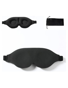 Máscara de Sueño 3D Tim & Tina Antifaz Ajustable Negro