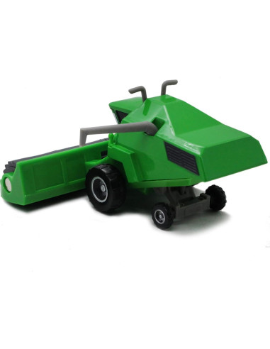 Coche Diecast 1:55 Iridety Verde para Niños + Remolque