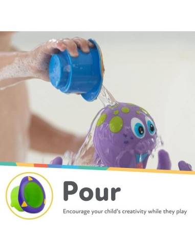 Set de Tazas Splish Splash y Tubos de Agua Nuby - 5 piezas