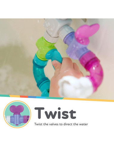 Set de Tazas Splish Splash y Tubos de Agua Nuby - 5 piezas