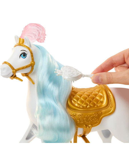 Muñeca de Cenicienta con Caballo Mattel - Peinables 25x9x20cm