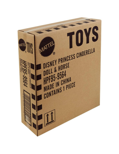 Muñeca de Cenicienta con Caballo Mattel - Peinables 25x9x20cm