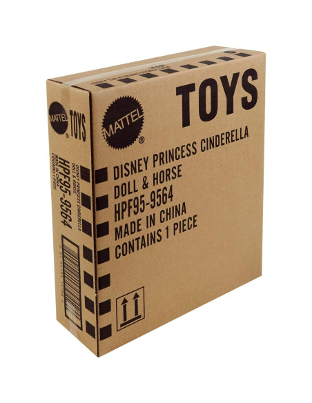 Muñeca de Cenicienta con Caballo Mattel - Peinables 25x9x20cm