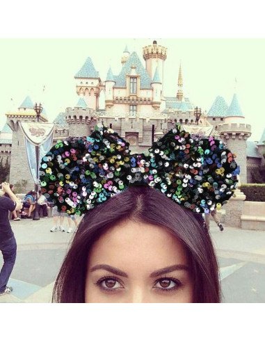 Diadema de Orejas de Ratón KARETT con Lentejuelas para Niñas