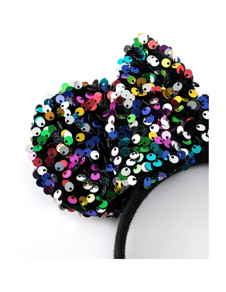 Diadema de Orejas de Ratón KARETT con Lentejuelas para Niñas