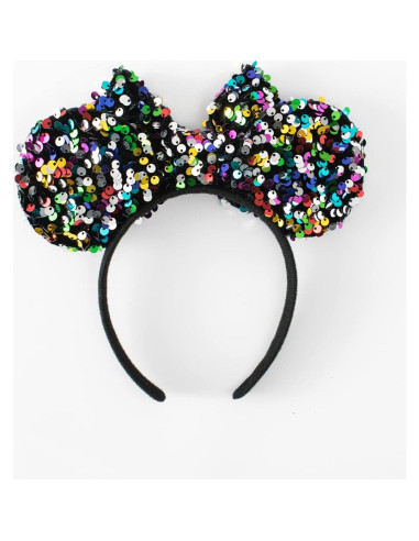 Diadema de Orejas de Ratón KARETT con Lentejuelas para Niñas