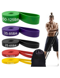 Juego de Bandas de Resistencia Genérico - 5 Niveles de Alta Dureza