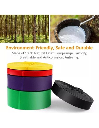 Juego de Bandas de Resistencia Genérico - 5 Niveles de Alta Dureza