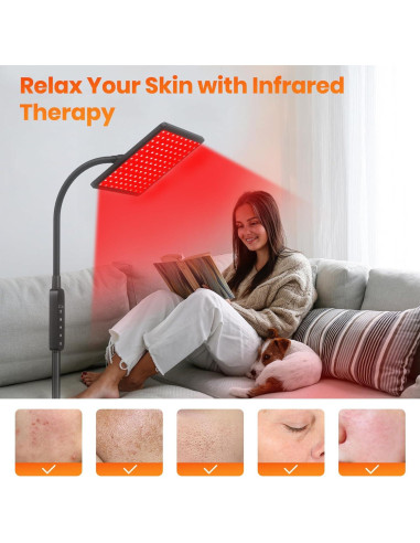 Lámpara de Terapia de Luz Roja RICIAL RT005-1 29x21cm