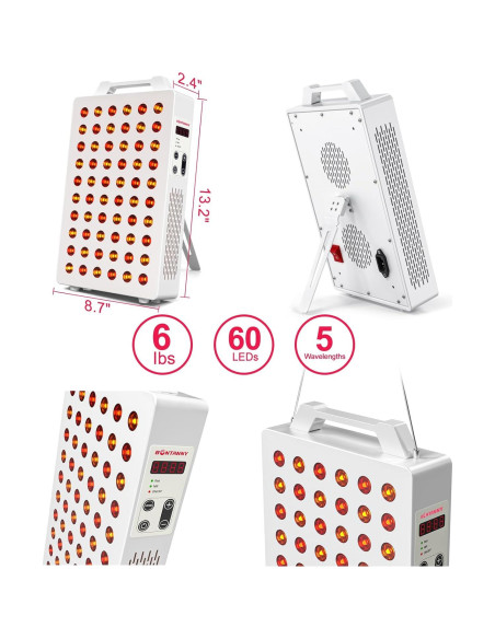 Terapia de Luz Roja BO-300 5 Longitudes de Onda 60 LEDs Terapia de Luz Roja BO-300 5 Longitudes de Onda 60 LEDs