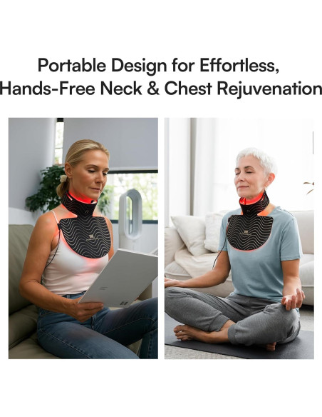 Máscara de Terapia de Luz Roja INIA para Cuello y Escote 850nm