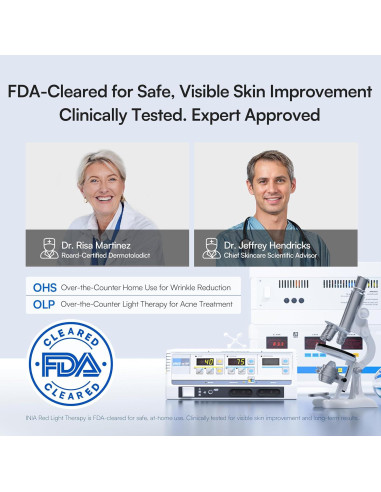 Máscara de Terapia de Luz Roja INIA para Cuello y Escote 850nm