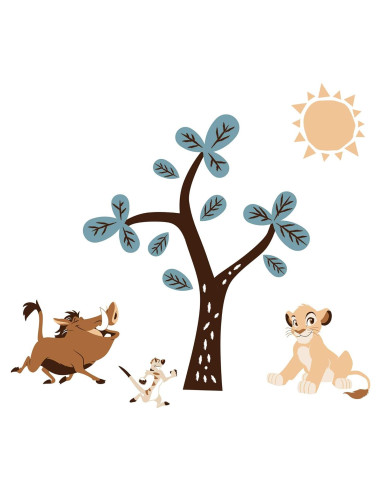 Calcomanías de Pared Aventura Rey León Lambs & Ivy