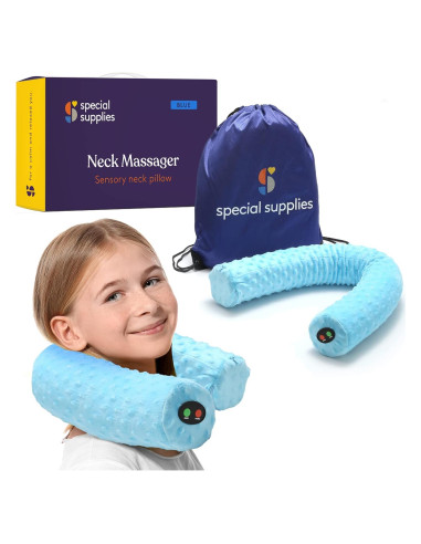 Almohada Vibrante Sensorial para Cuello Suministros Especiales Azul