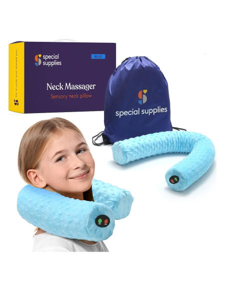 Almohada Vibrante Sensorial para Cuello Suministros Especiales Azul