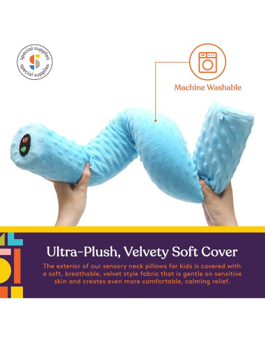 Almohada Vibrante Sensorial para Cuello Suministros Especiales Azul