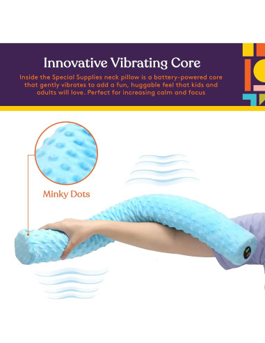 Almohada Vibrante Sensorial para Cuello Suministros Especiales Azul