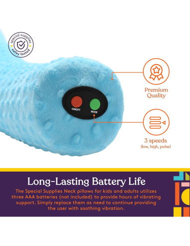 Almohada Vibrante Sensorial para Cuello Suministros Especiales Azul