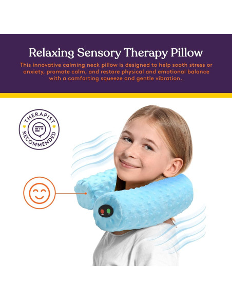 Almohada Vibrante Sensorial para Cuello Suministros Especiales Azul