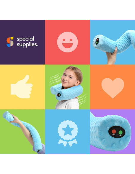 Almohada Vibrante Sensorial para Cuello Suministros Especiales Azul