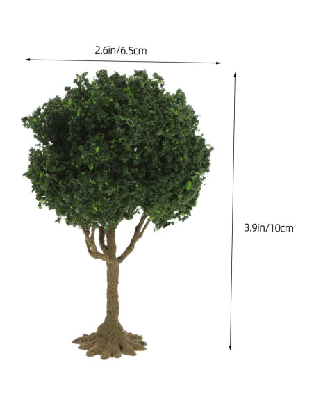 Árbol Miniatura YARNOW Verde Oliva 10x6.5x5 cm para Dioramas