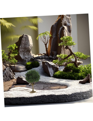 Árbol Miniatura YARNOW Verde Oliva 10x6.5x5 cm para Dioramas