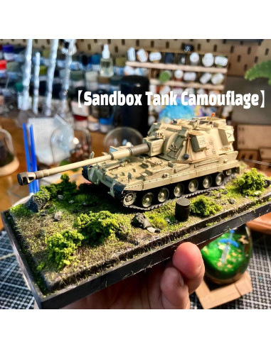 Kit de Arbustos Miniatura Wanwanzi - Decoración Verde 1x1 cm