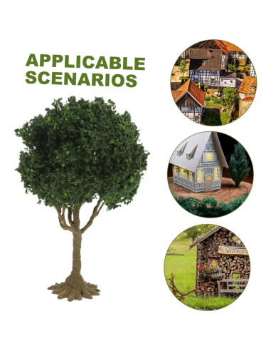 Árbol Miniatura YARNOW Verde Oliva 10x6.5x5 cm para Dioramas