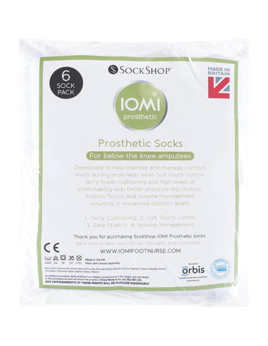 Calcetines Protésicos IOMI Sock Shop 30cm Verde para Amputados