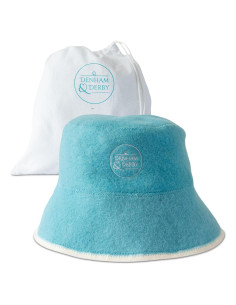 Sombrero de Sauna Unisex Denham & Derby 100% Lana Azul