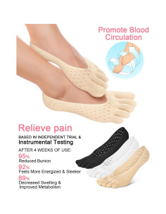 Calcetines Separadores de Dedos JL-Health 6 Pares Unisex 2