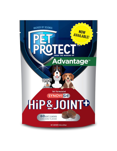 Suplemento Pet Protect Caderas y Articulaciones+ Elanco 60 Masticables