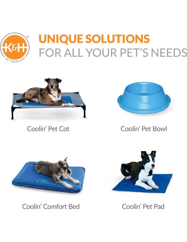 Piscina para Mascotas K&H Extra Grande 127x81cm Plegable