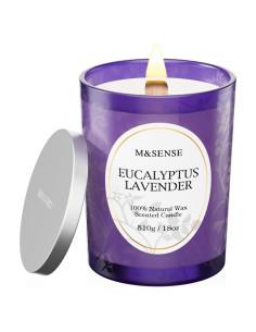 Vela Aromática M&SENSE Eucalipto y Lavanda 18oz 100h