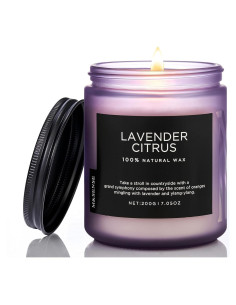 Vela Aromática M&SENSE de Cítricos y Lavanda 199g