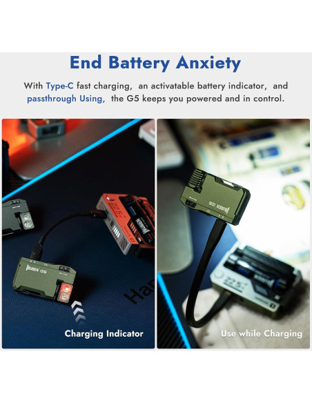 Linterna EDC Recargable WUBEN G5, 400 Lúmenes, Mini y Magnética