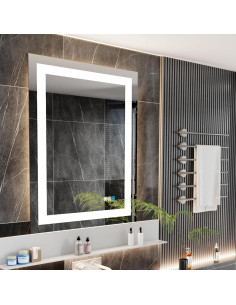 Espejo LED Inteligente Luminorcrest 71x91 cm Anti-Niebla 2