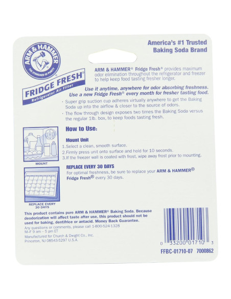 Filtro de aire Arm & Hammer Fridge Fresh 4 unidades 121.9g