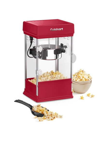 Máquina de Palomitas Cuisinart Estilo Teatro 16 Tazas Roja